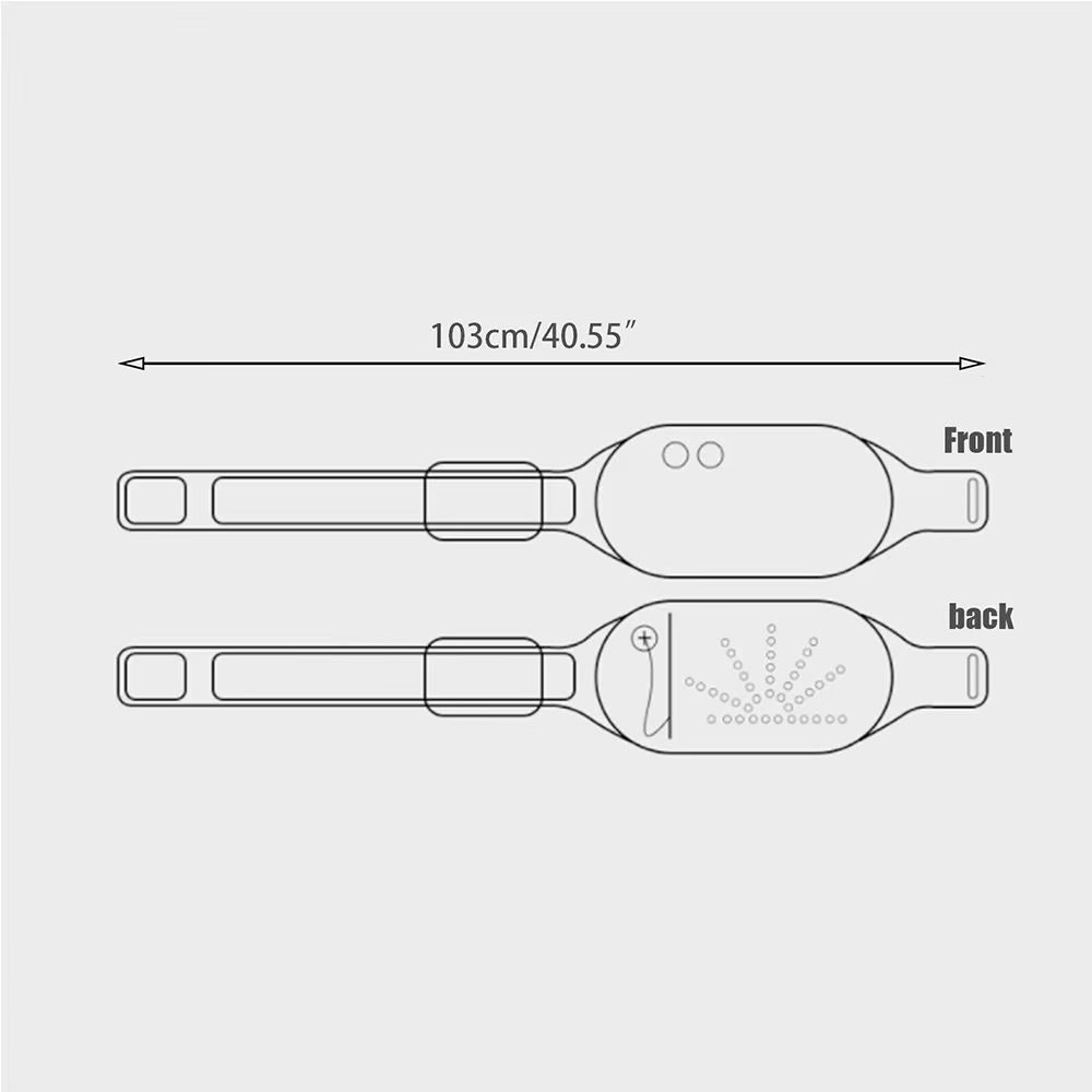 Adjustable Keep Warm Relief Cramps Warm Palace Belt USB Electric Heating Heating Waistband Menstrual Heat Pad Belt